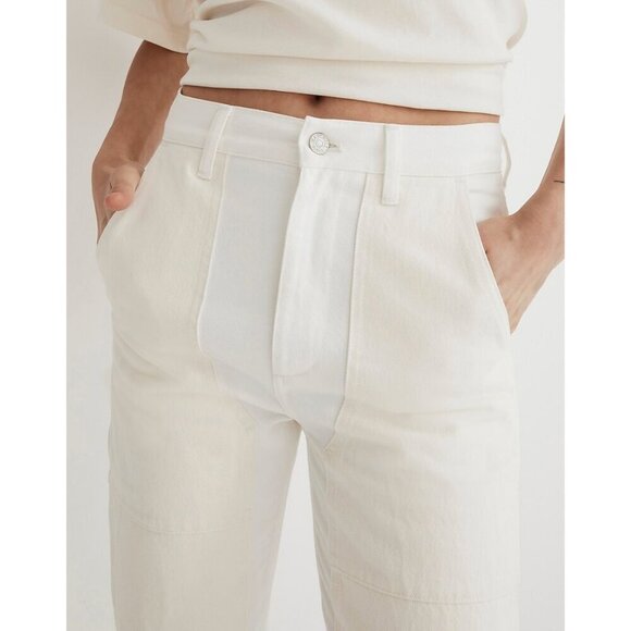 Madewell $158 The 90's Straight Jean: Two Tone Workwear Size 26 NK884 - Picture 2 of 11